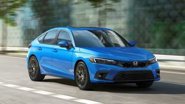 Hickman Honda Blue Civic Hatchback