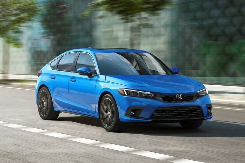 Hickman Honda Blue Civic Hatchback
