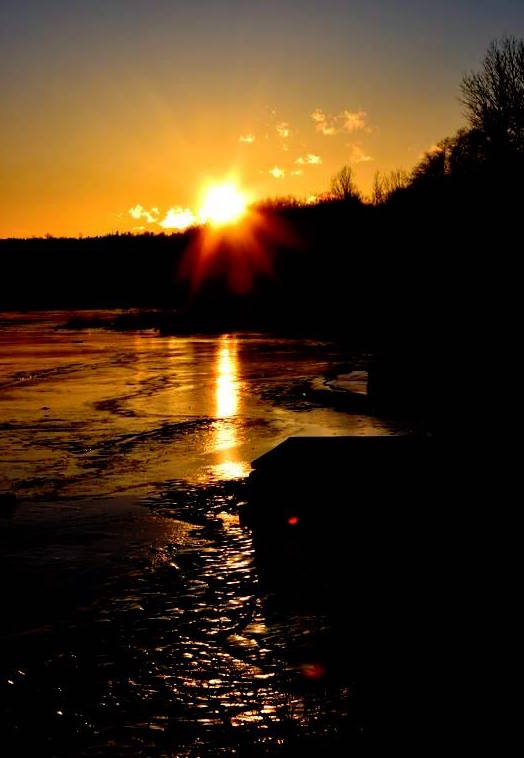 River Gold Sunrise